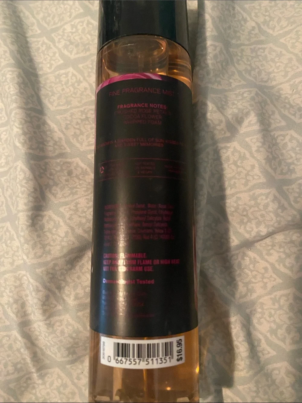 Bath and body works whipped Rose & vanilla fragrance mist